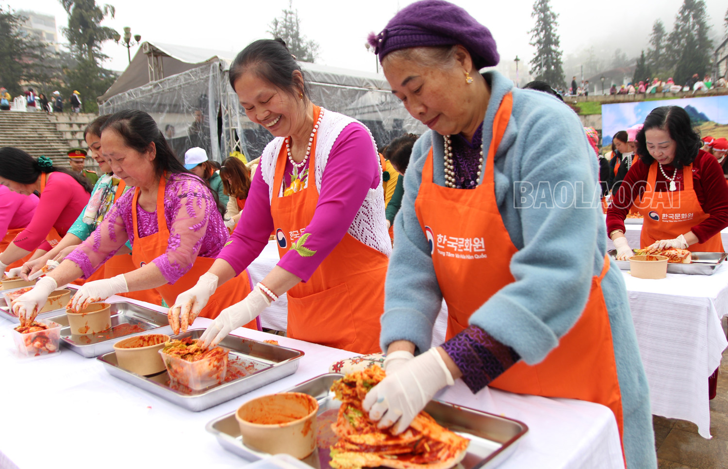 Hơn 200 người dân và du khách tham gia học làm món ăn quốc dân của Hàn Quốc tại Sa Pa ảnh 6 Hơn 200 người dân và du khách tham gia học làm món ăn quốc dân của Hàn Quốc tại Sa Pa ảnh 6