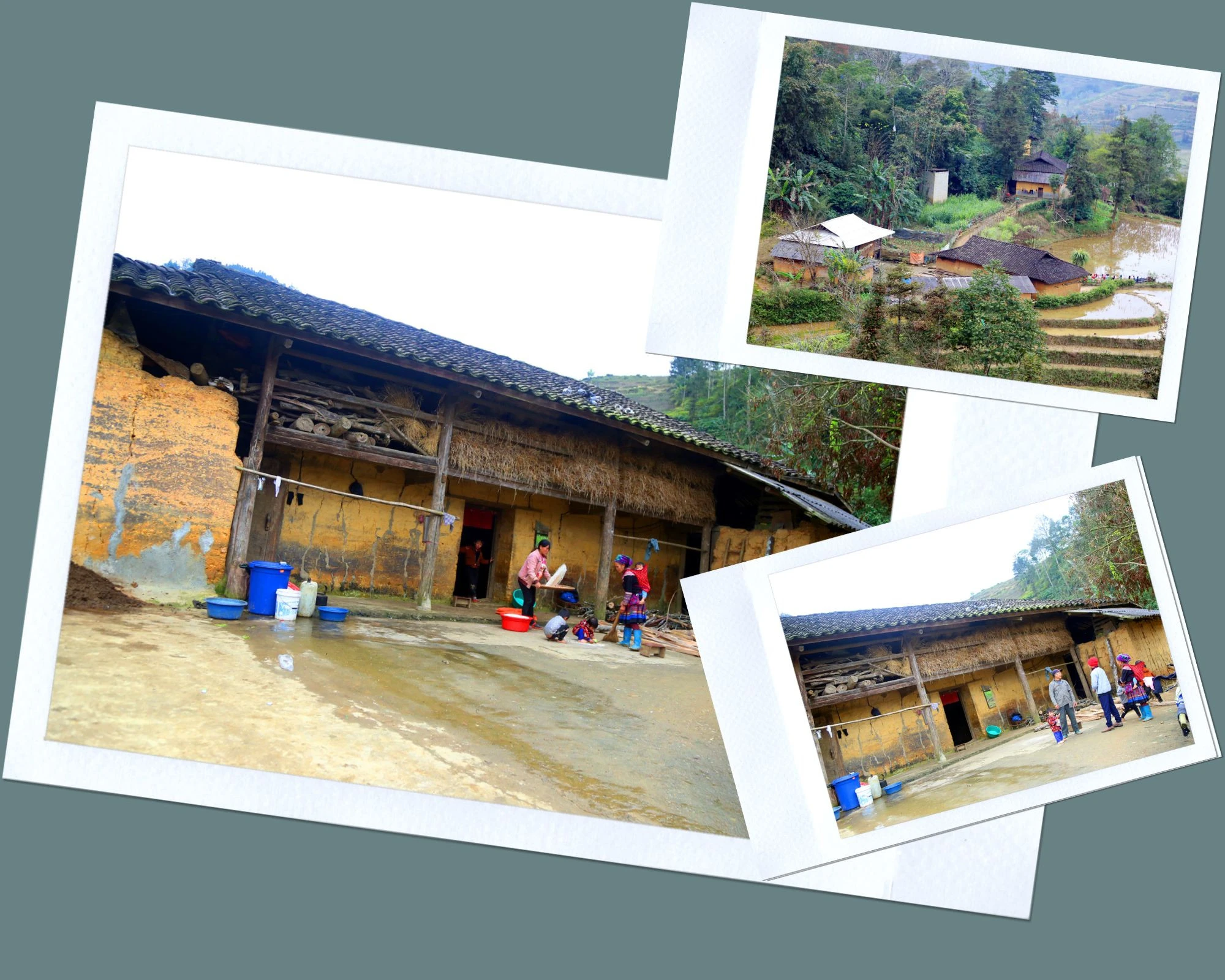 Thôn Mào Sao Phìn có những ngôi nhà đất truyền thống của người Mông từ 30 đến 50 năm tuổi.