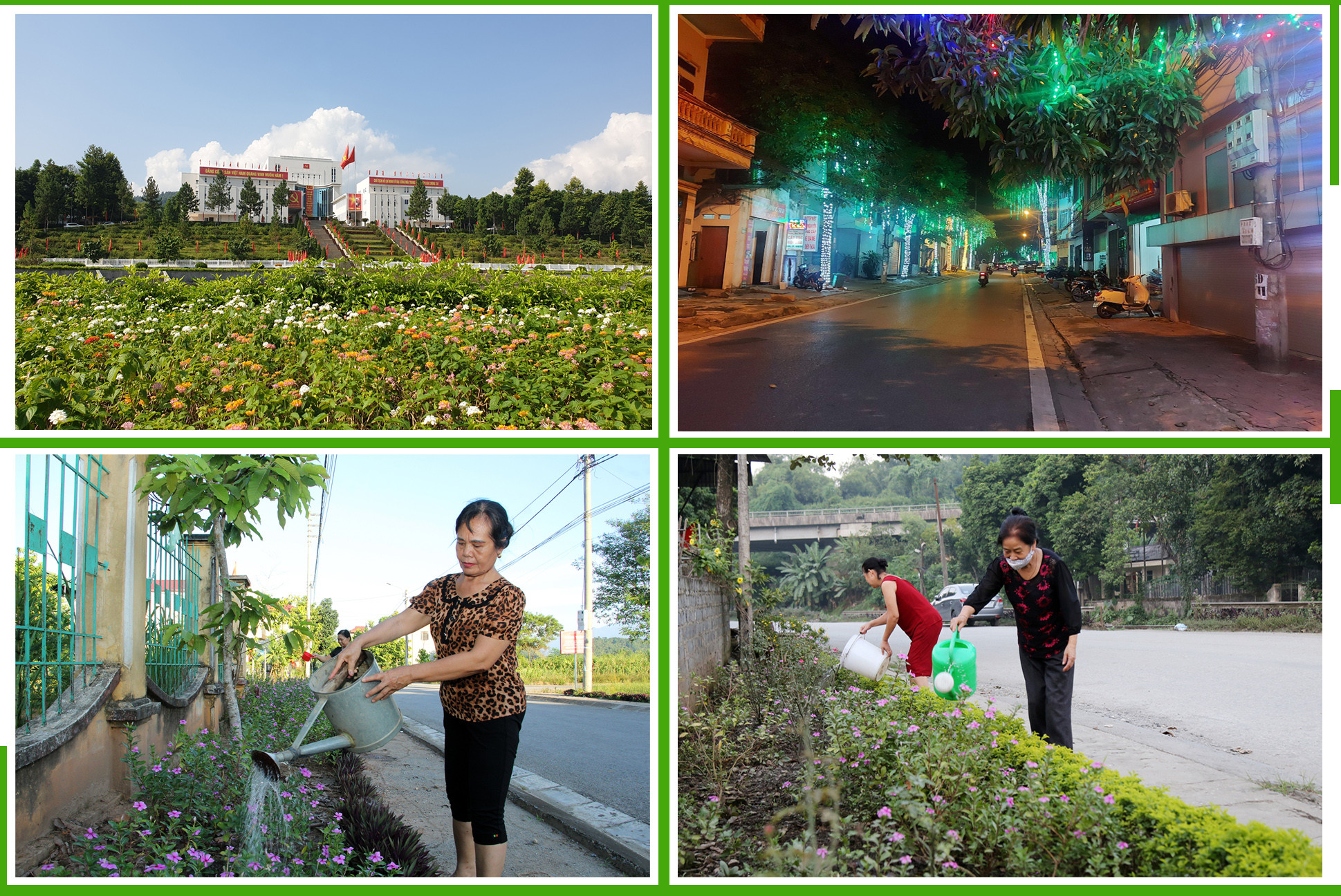 Người dân thành phố tích cực chỉnh trang, làm đẹp phố phường.