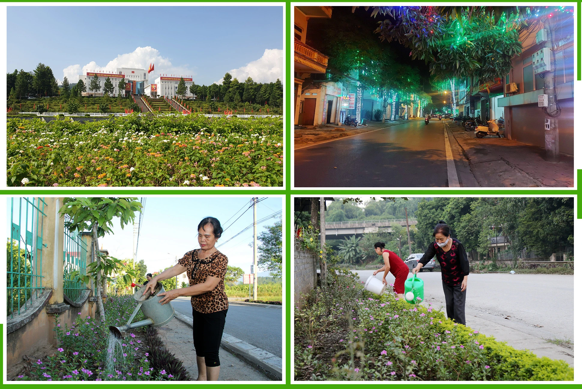 Người dân thành phố tích cực chỉnh trang, làm đẹp phố phường.