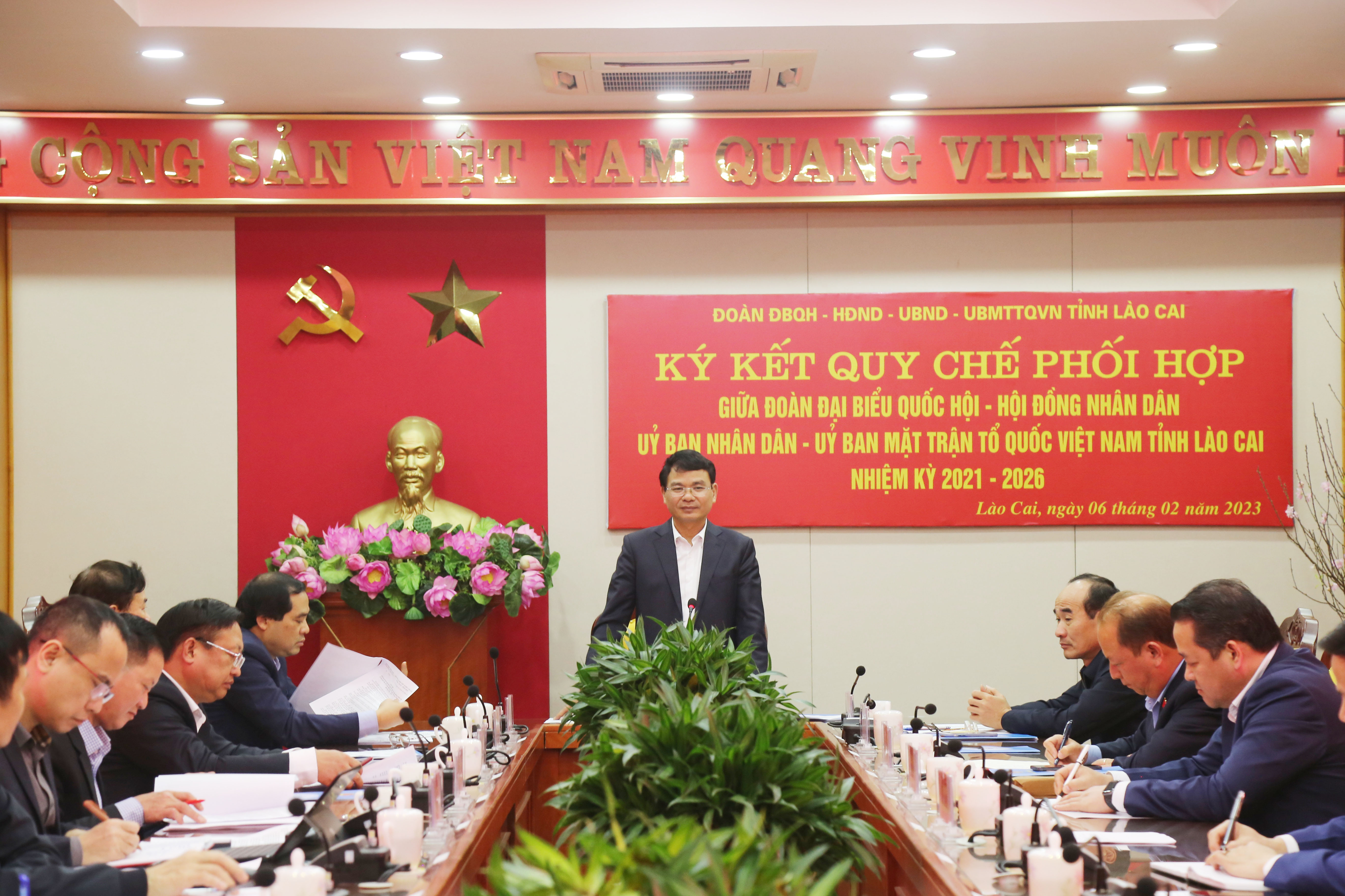 Ký kết Quy chế phối hợp giữa Đoàn ĐBQH – HĐND – UBND - Ủy ban MTTQ Việt Nam tỉnh, nhiệm kỳ 2021-2026 ảnh 1