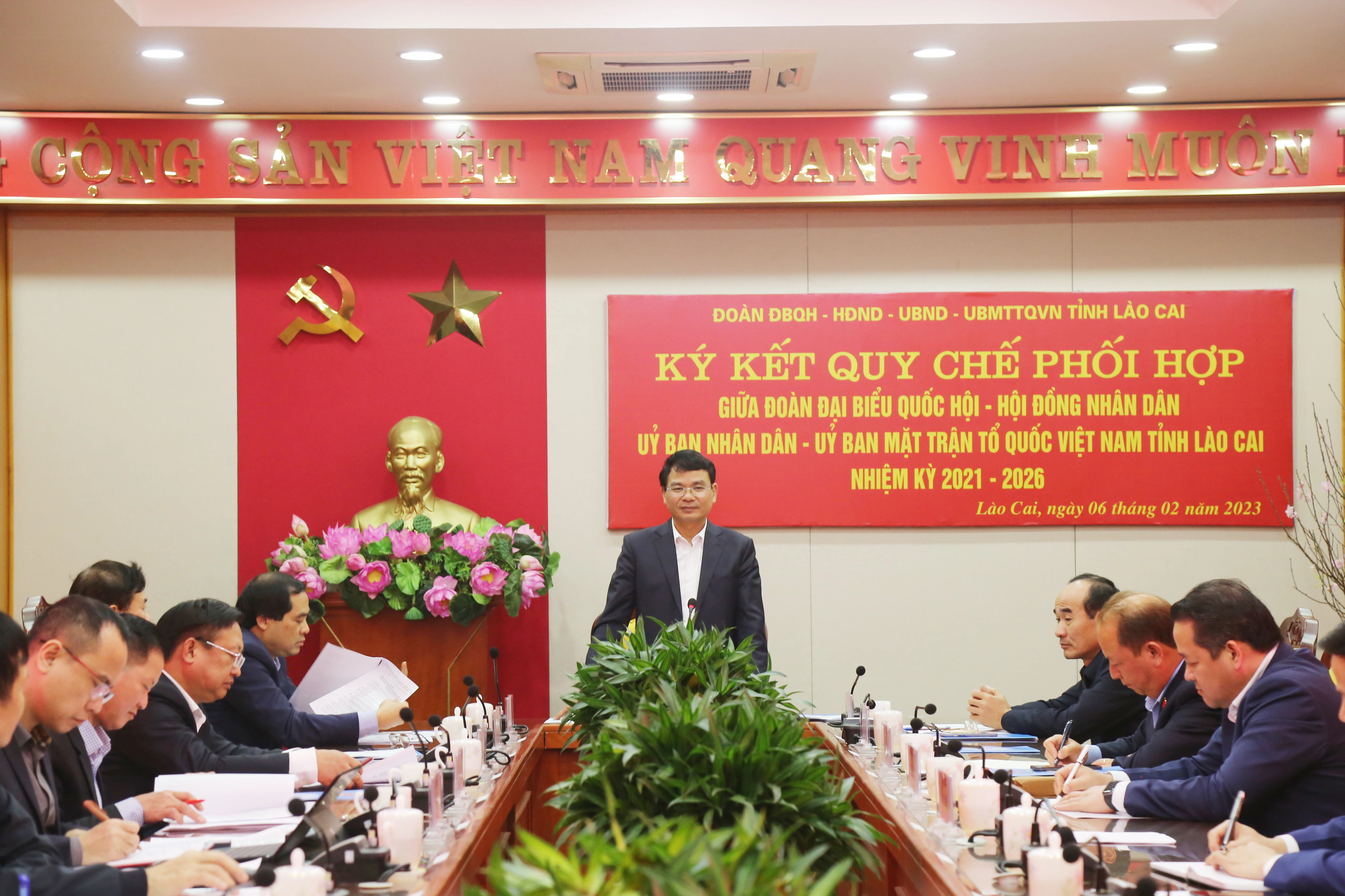 Ký kết Quy chế phối hợp giữa Đoàn ĐBQH – HĐND – UBND - Ủy ban MTTQ Việt Nam tỉnh, nhiệm kỳ 2021-2026 ảnh 1