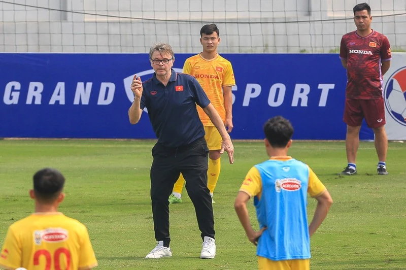 U23 Cup – Doha, Qatar 2023 là giải đấu đầu tiên của tân huấn luyện viên Philippe Troussier cùng với U23 Việt Nam. (Ảnh: VFF)