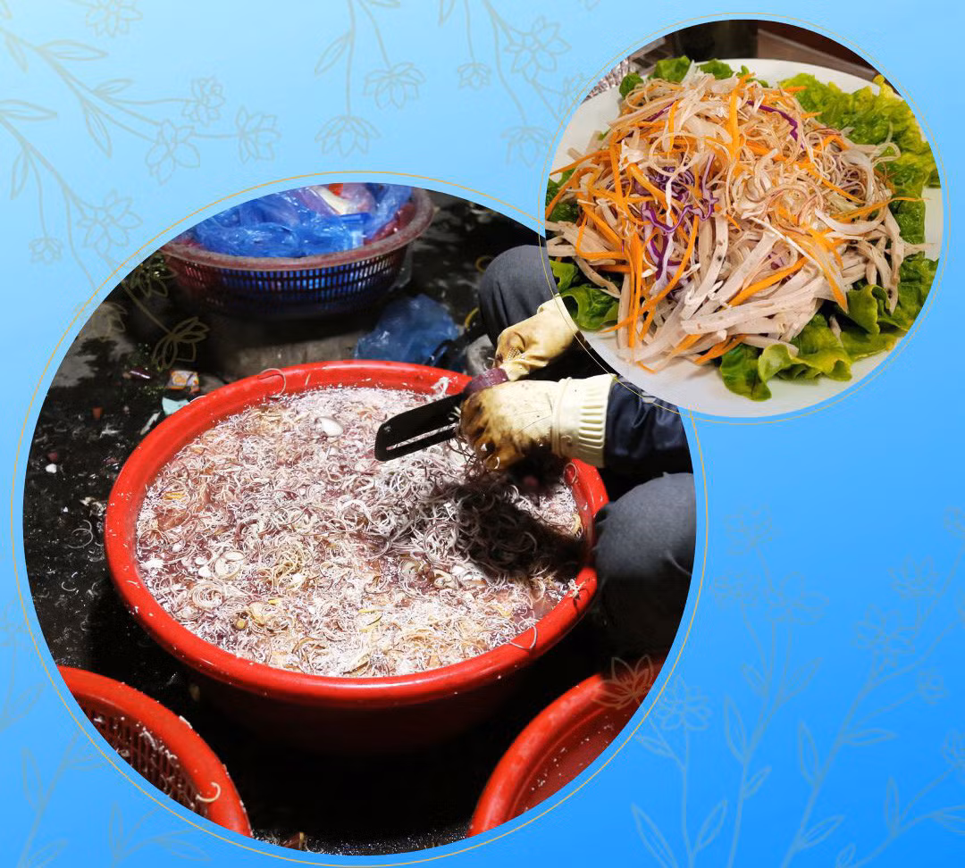 Từ rừng thẳm đến bàn tiệc, hoa chuối là một câu chuyện dài.