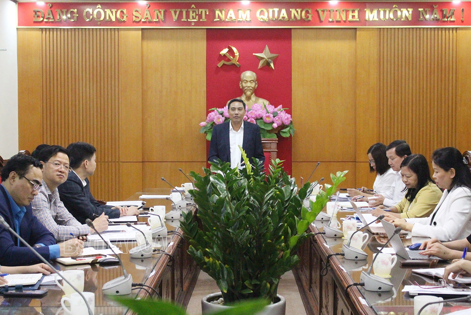 Thường trực Tỉnh ủy giao ban quý I với Mặt trận Tổ quốc và các tổ chức chính - xã hội ảnh 3