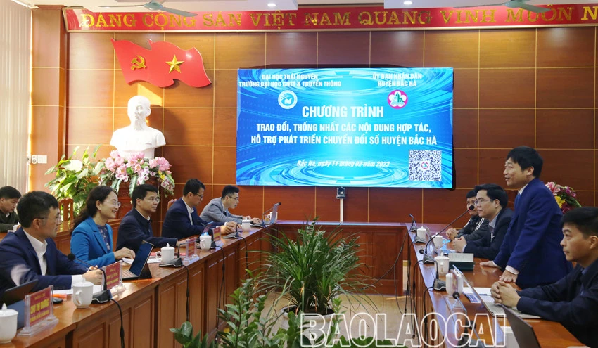 Tăng cường các giải pháp thúc đẩy chuyển đổi số ở huyện Bắc Hà ảnh 1