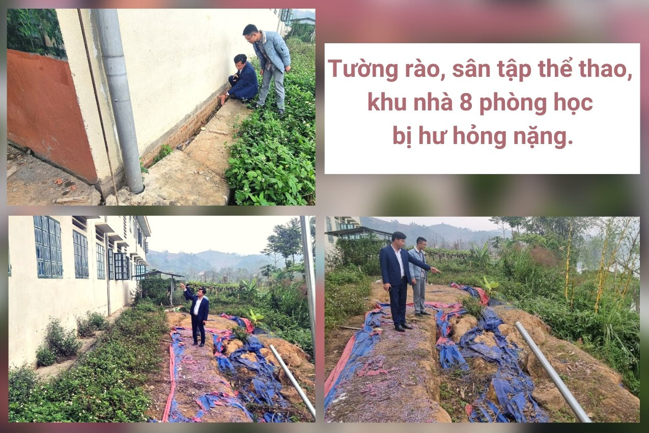 Cần sớm khắc phục sạt lở tại Trường THCS số 1 Phố Ràng (Bảo Yên) ảnh 3 Cần sớm khắc phục sạt lở tại Trường THCS số 1 Phố Ràng (Bảo Yên) ảnh 3