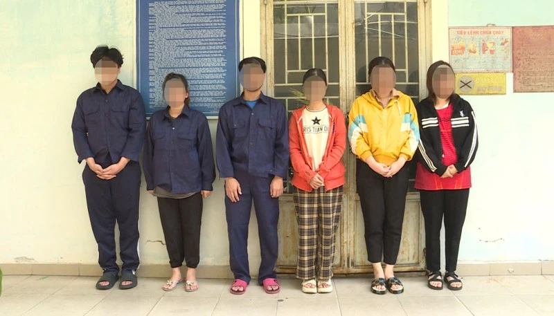 Một số đối tượng thực hiện việc đòi nợ làm việc tại Công ty TNHH Luật Thế hệ trẻ bị khởi tố.