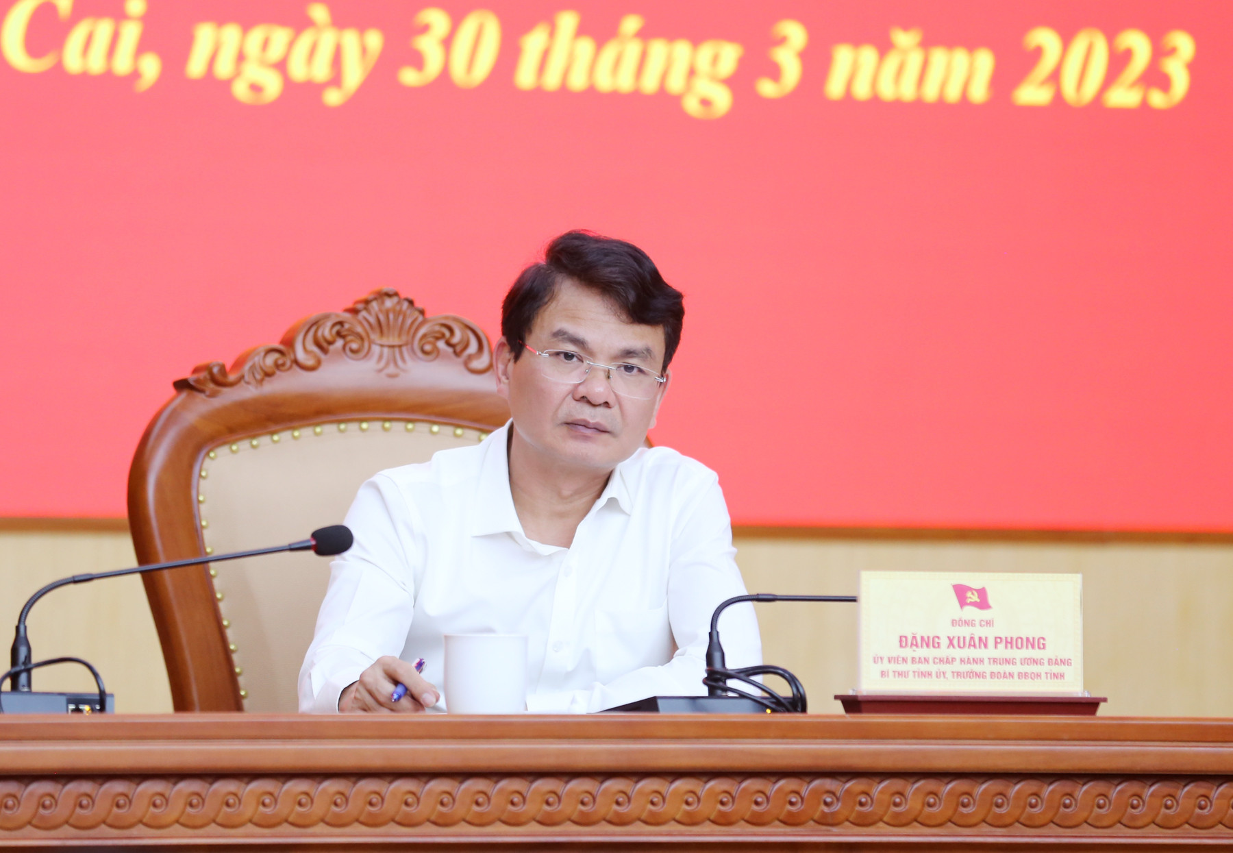 Hội nghị được tổ chức dưới sự chủ trì của Bí thư Tỉnh ủy Đặng Xuân Phong, Trưởng Ban Chỉ đạo PCTNTC của tỉnh, Trưởng Ban Chỉ đạo CCTP tỉnh Lào Cai.