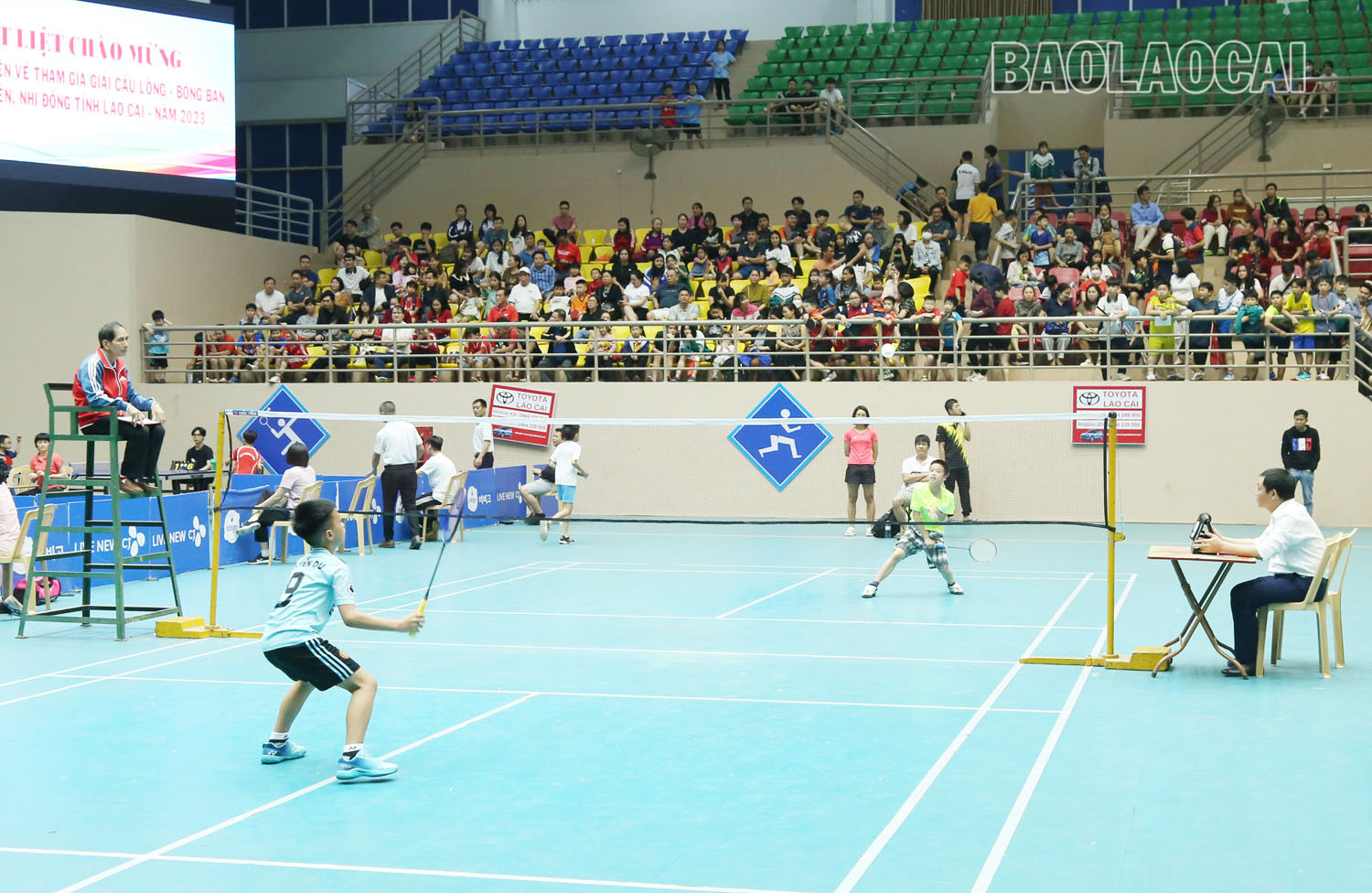 Hơn 400 vận động viên tham gia Giải cầu lông - bóng bàn trẻ, thiếu niên, nhi đồng tỉnh năm 2023 ảnh 4