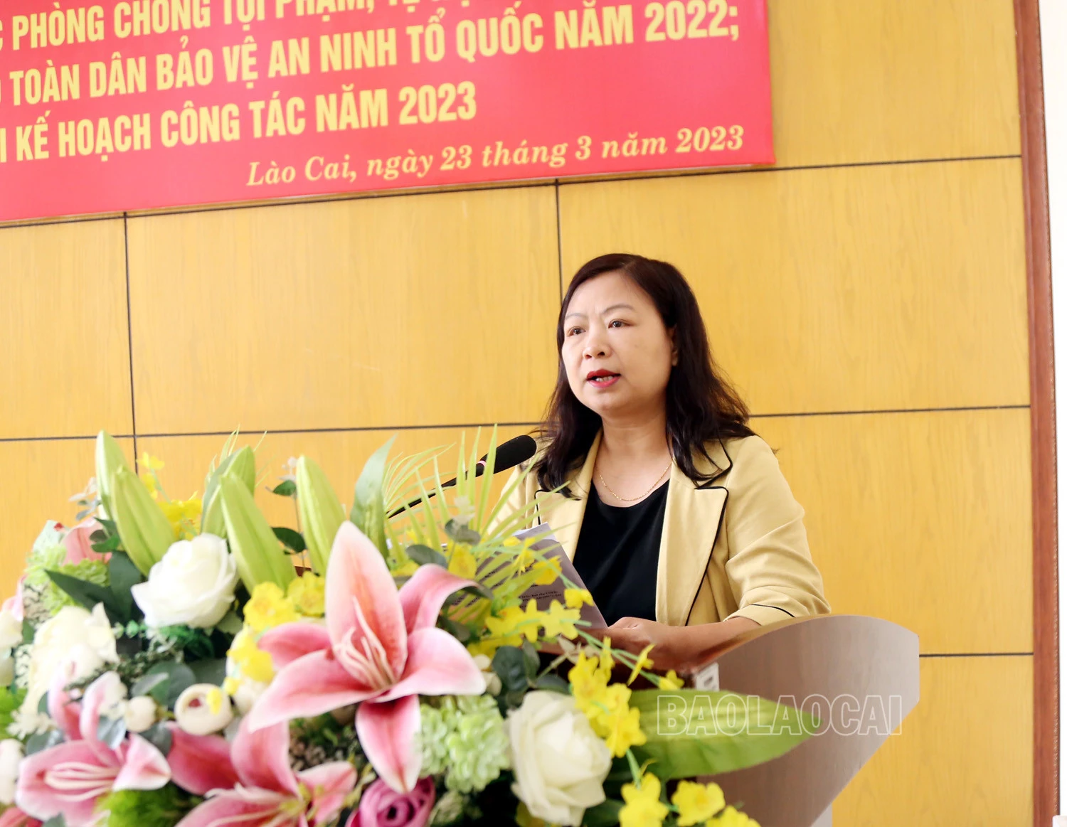 Các đại biểu trình bày tham luận tại hội nghị.