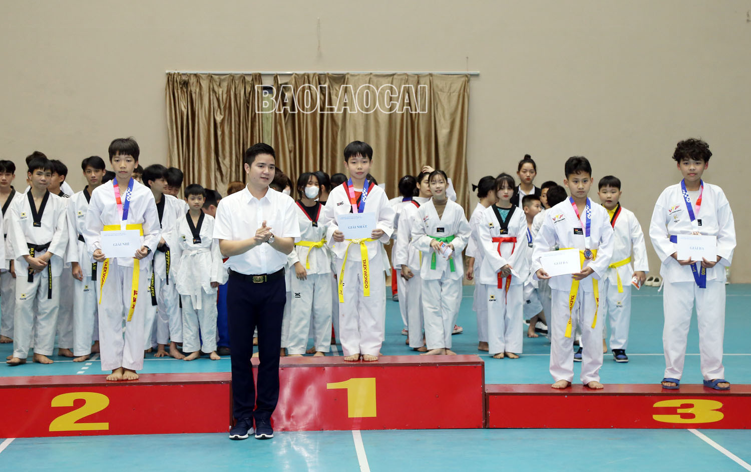 Bế mạc Giải Taekwondo các lứa tuổi trẻ tỉnh Lào Cai năm 2023 ảnh 10