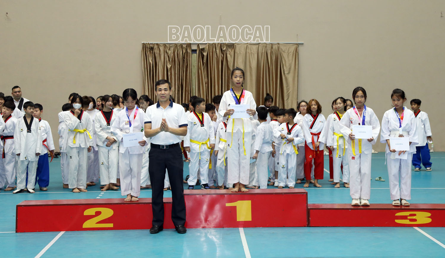 Bế mạc Giải Taekwondo các lứa tuổi trẻ tỉnh Lào Cai năm 2023 ảnh 8