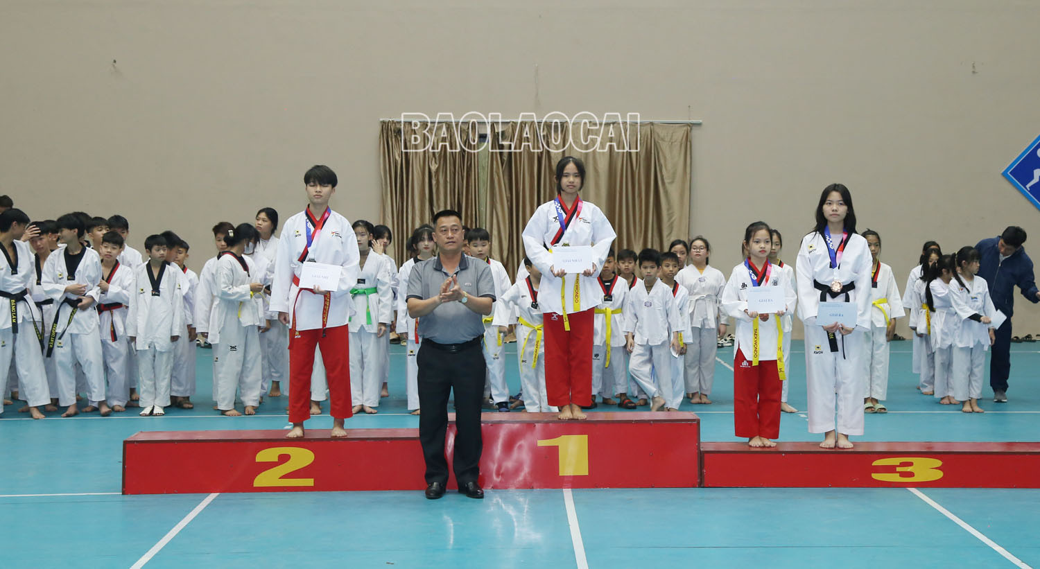 Bế mạc Giải Taekwondo các lứa tuổi trẻ tỉnh Lào Cai năm 2023 ảnh 4