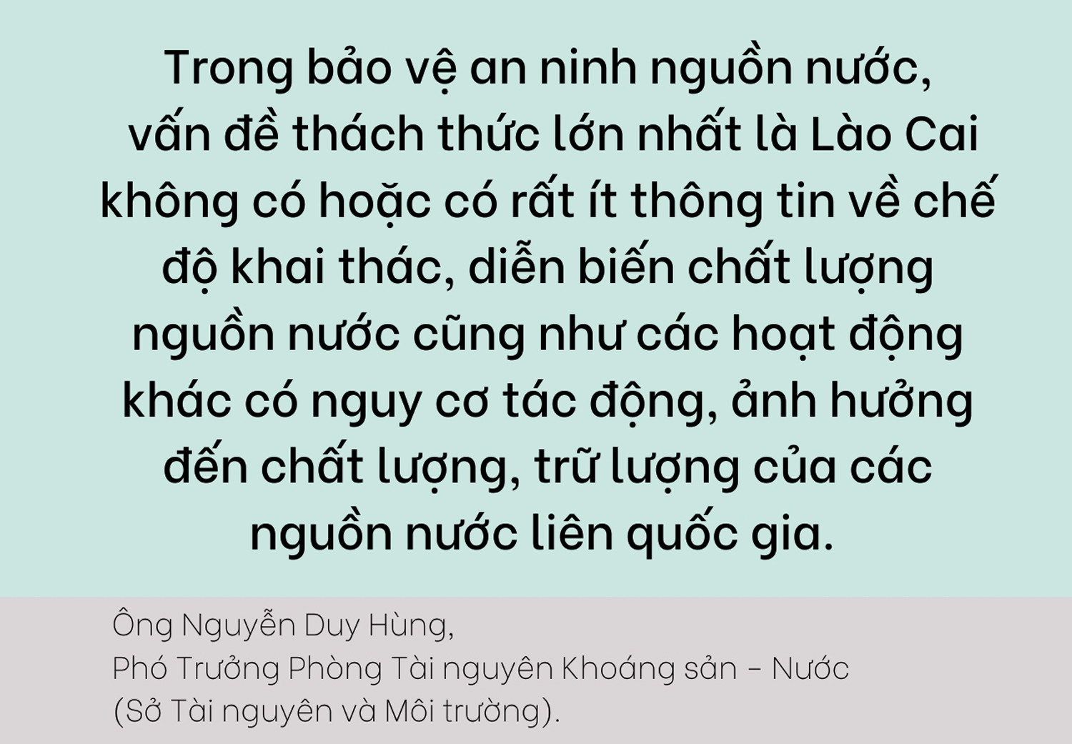Đảm bảo an ninh nguồn nước để nâng cao chất lượng cuộc sống ảnh 4 Đảm bảo an ninh nguồn nước để nâng cao chất lượng cuộc sống ảnh 4