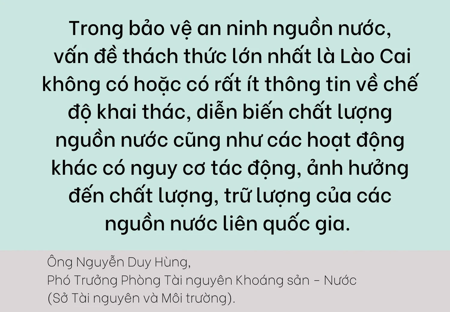 Đảm bảo an ninh nguồn nước để nâng cao chất lượng cuộc sống ảnh 4