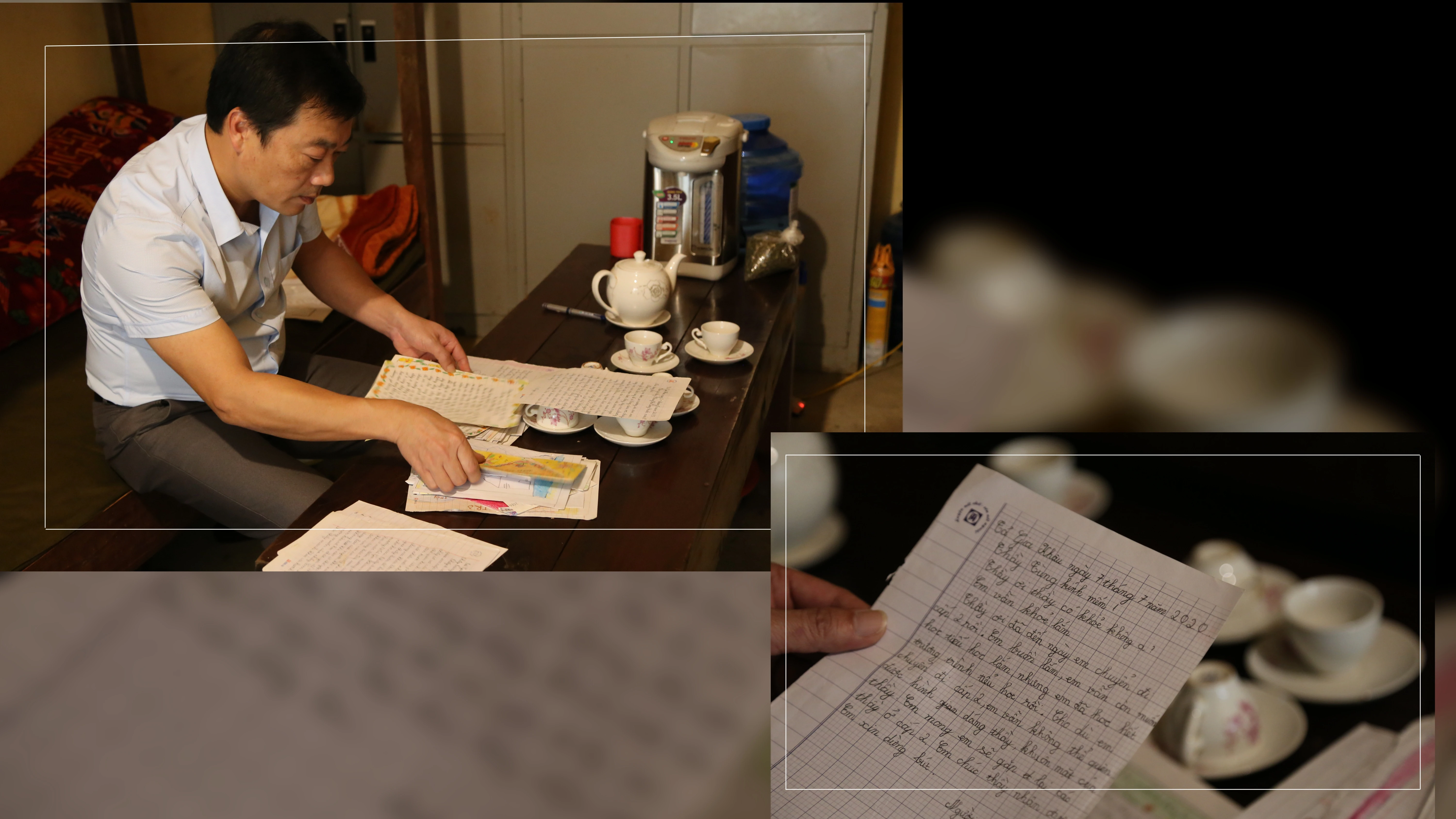 Hơn 100 lá thư trong hơn 20 năm giảng dạy như “kho báu” mà các thế hệ học trò dành cho thầy Tùng.