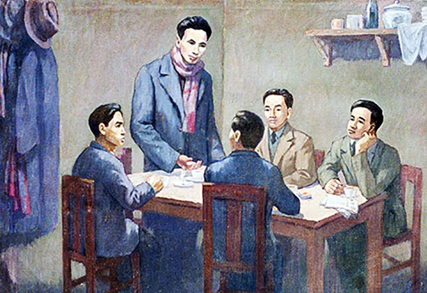 Tái hiện Hội nghị thành lập Đảng Cộng sản Việt Nam ngày 3/2/1930.