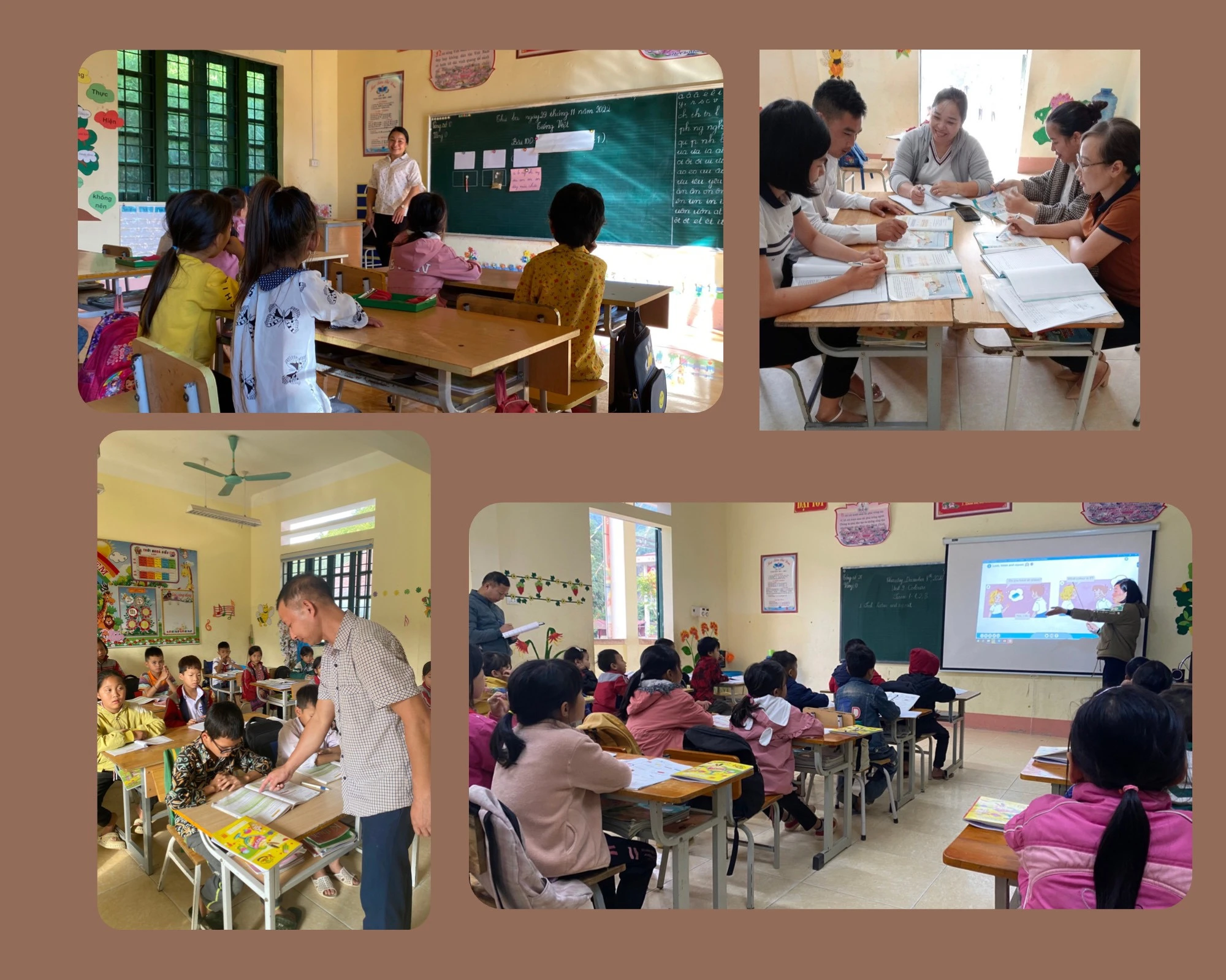 Thầy và trò Trường PTDT bán trú Tiểu học Nậm Lúc thi đua dạy tốt, học tốt.