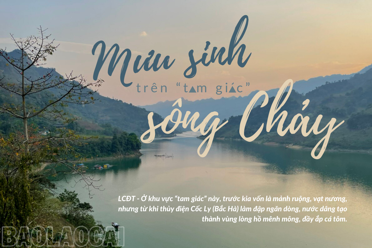 Mưu sinh trên “tam giác” sông Chảy ảnh 1 Mưu sinh trên “tam giác” sông Chảy ảnh 1