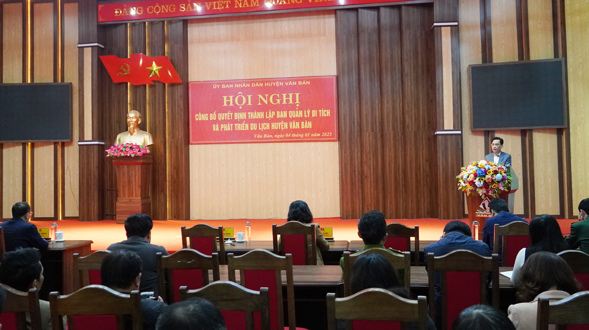 Thành lập Ban Quản lý di tích và Phát triển du lịch huyện Văn Bàn ảnh 1