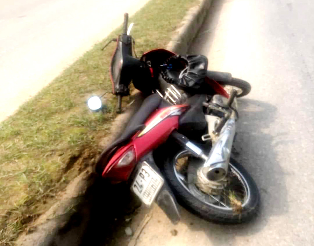 Hiện trường vụ tai nạn.