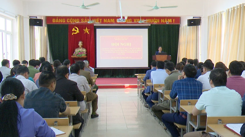 Quang cảnh buổi tập huấn.