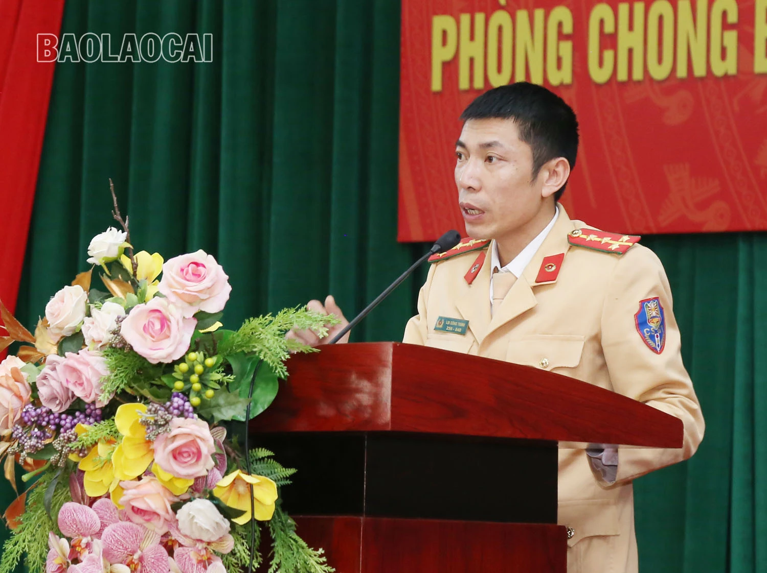 Tuyên truyền Luật Giao thông đường bộ cho gần 800 học sinh, sinh viên Trường Cao đẳng Lào Cai ảnh 2