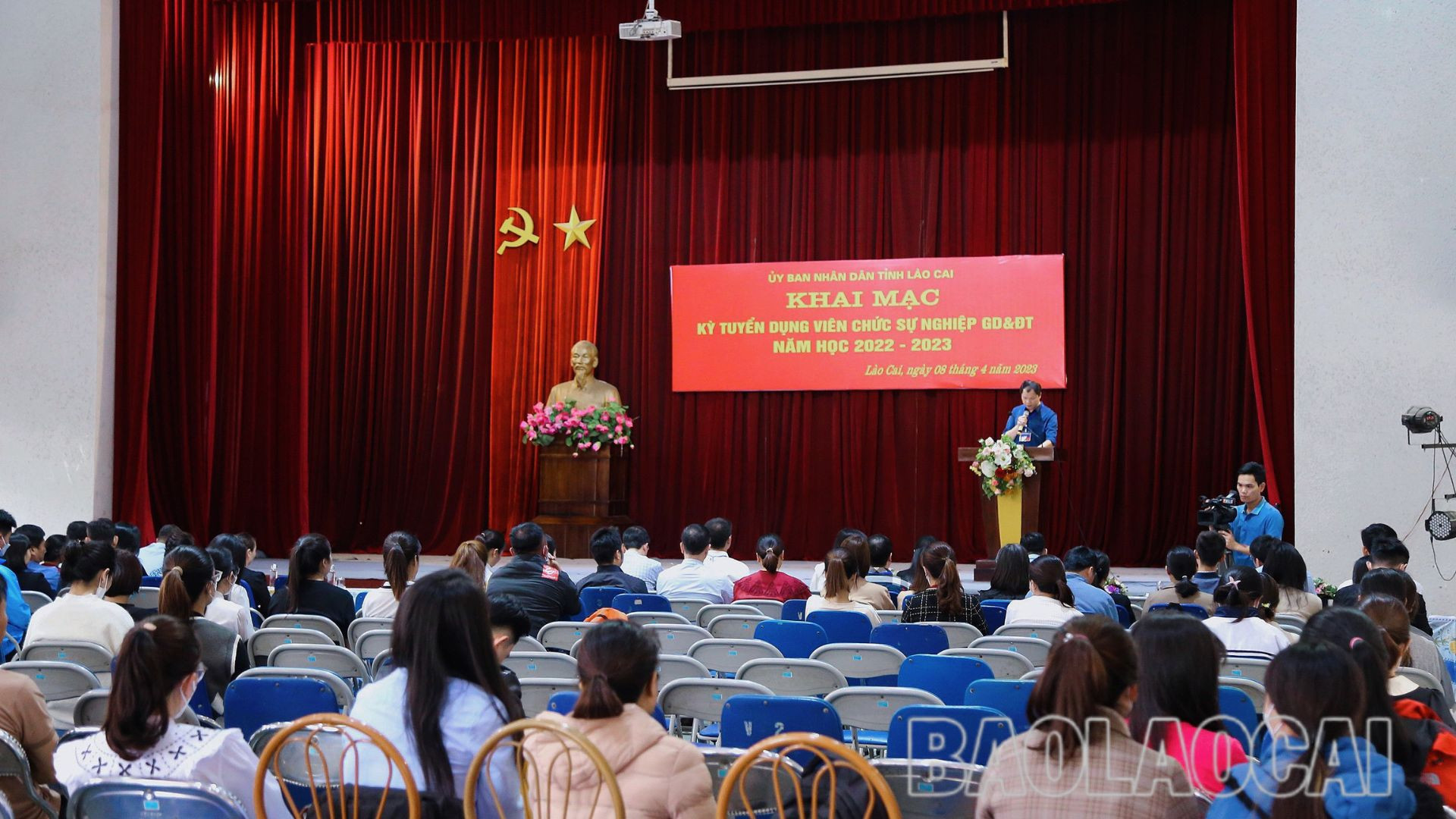 Hơn 400 thí sinh thi tuyển vòng 2 kỳ tuyển dụng viên chức sự nghiệp giáo dục và đào tạo tỉnh Lào Cai, năm học 2022 - 2023 ảnh 1 Hơn 400 thí sinh thi tuyển vòng 2 kỳ tuyển dụng viên chức sự nghiệp giáo dục và đào tạo tỉnh Lào Cai, năm học 2022 - 2023 ảnh 1