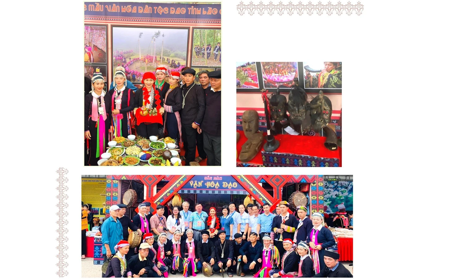 Một số hình ảnh của Đoàn Lào Cai tham gia Ngày hội Văn hóa dân tộc Dao toàn quốc lần thứ II năm 2022.