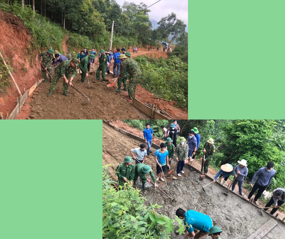 Trên khắp các bản, làng biên giới, người lính biên phòng luôn gắn bó mật thiết, giúp đỡ người dân bằng những việc làm thiết thực, ý nghĩa.