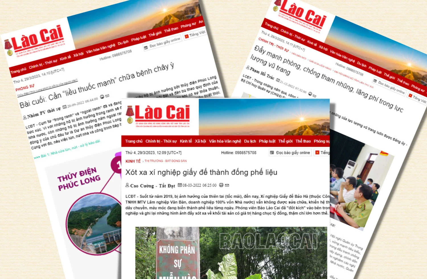 Báo Lào Cai đăng tải nhiều tác phẩm đấu tranh phòng, chống tham nhũng, lãng phí.