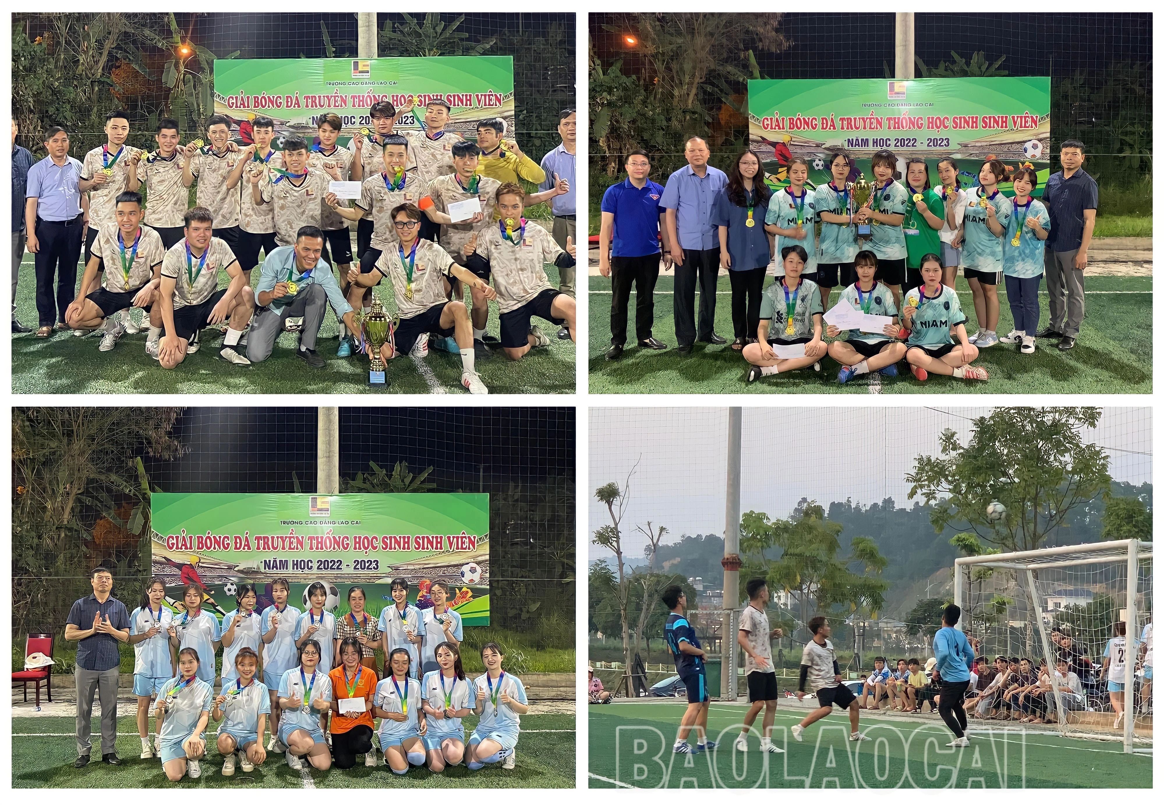 Giải bóng đá truyền thống học sinh, sinh viên năm 2023 của Trường Cao đẳng Lào Cai có sự góp mặt hơn 600 vận động viên tham gia.