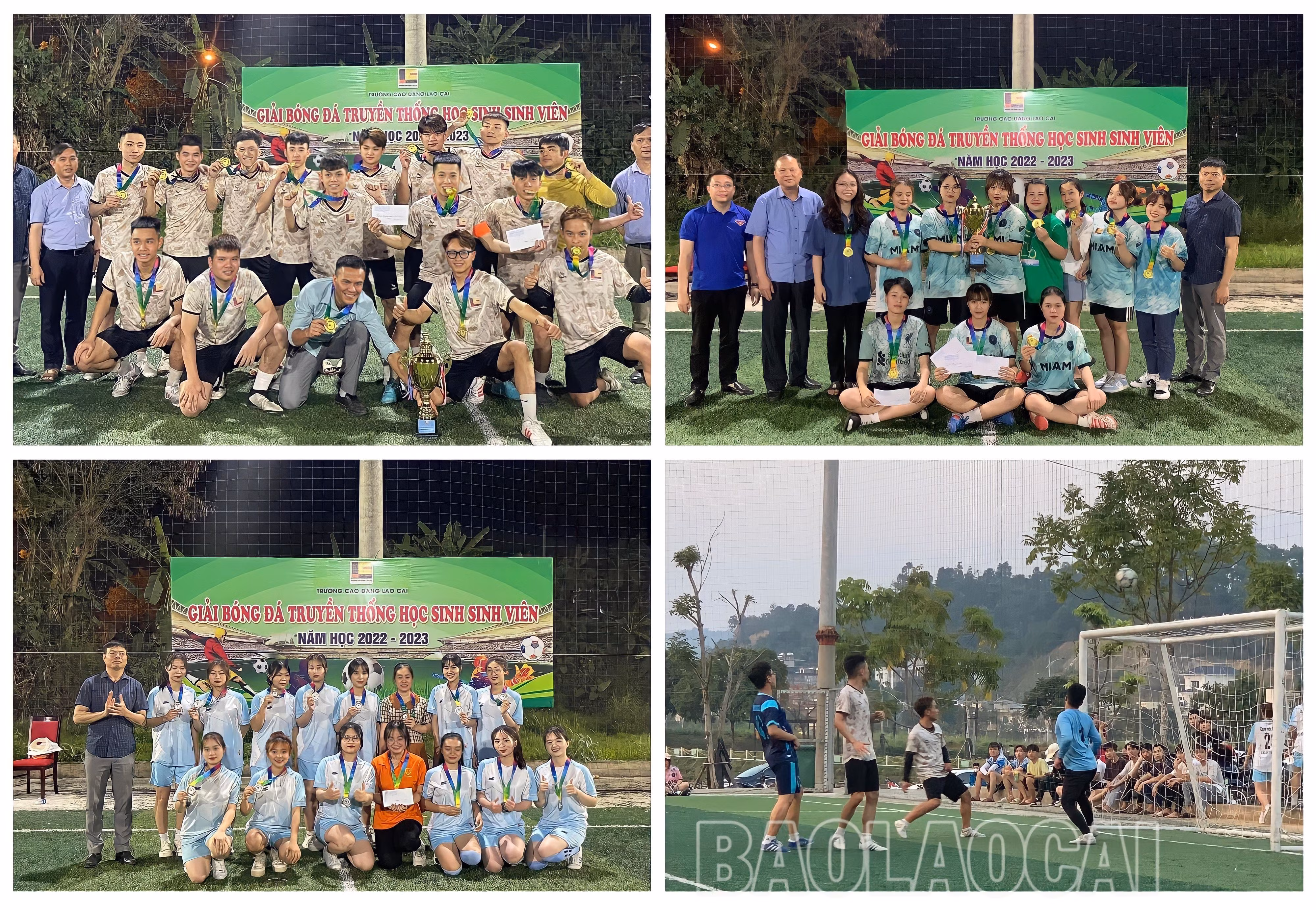 Giải bóng đá truyền thống học sinh, sinh viên năm 2023 của Trường Cao đẳng Lào Cai có sự góp mặt hơn 600 vận động viên tham gia.