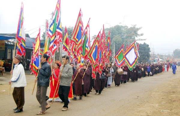 Lễ hội Đền Cô Tân An. Ảnh: Thanh Vũ