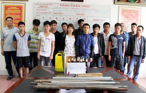 Nhóm tội phạm bị bắt giữ.