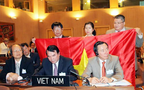Đoàn Việt Nam phát biểu sau tuyên bố công nhận của UNESCO.