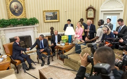 Tổng thống Myanmar Thein Sein hội kiến với Tổng thống Mỹ Obama.