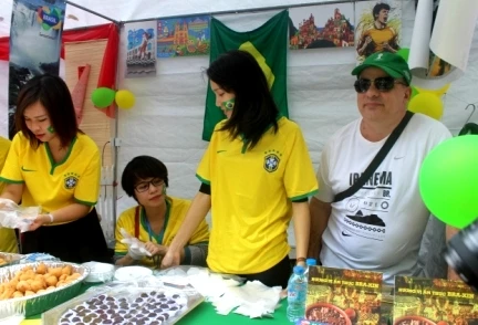 Gian hàng của Đại sứ quán Brazil tại Việt Nam.