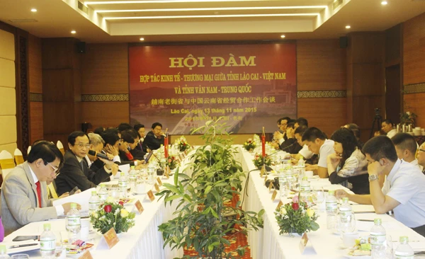 Quang cảnh buổi hội đàm.