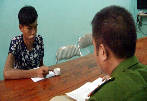 Đối tượng Khoa tại cơ quan điều tra.