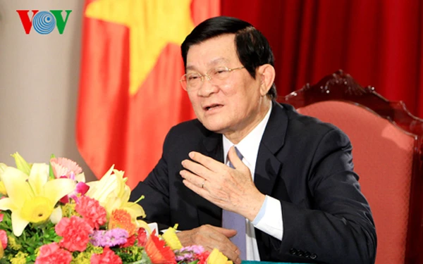 Chủ tịch nước Trương Tấn Sang.