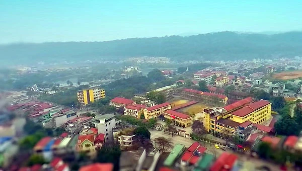 Ấn tượng thành phố Lào Cai nhìn từ flycam ảnh 8