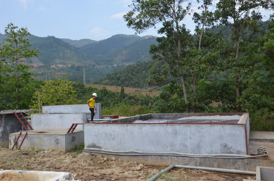 Hệ thống xử lý nước thải được đầu tư đồng bộ.