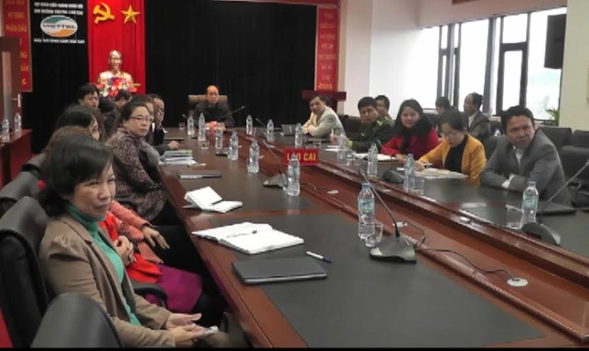 Tại điểm cầu Lào Cai.