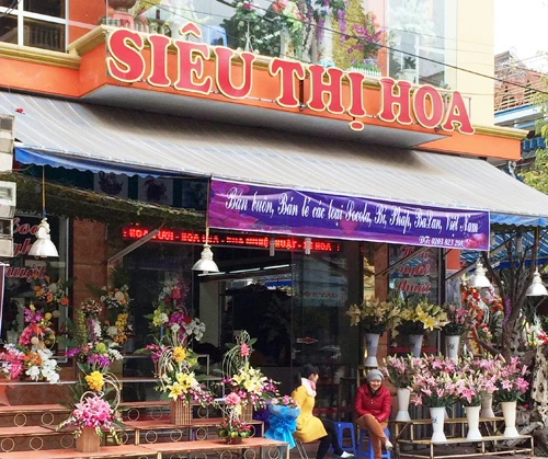 Các siêu thị hoa vắng khách.