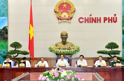 Thủ tướng Nguyễn Tấn Dũng chủ trì phiên họp.