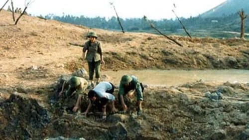Cảnh trong phim "Ngã ba Đồng Lộc" của đạo diễn Lưu Trọng Ninh.