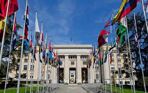 Trụ sở Liên Hợp Quốc ở Geneva.