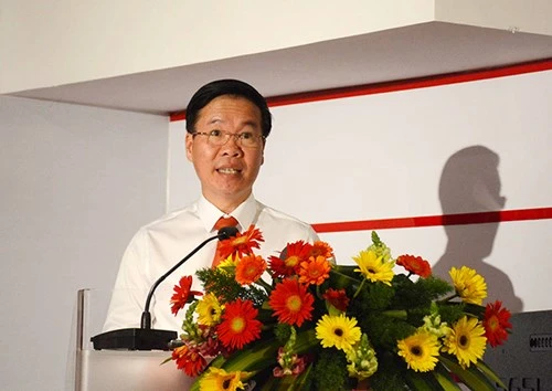 Đồng chí Võ Văn Thưởng phát biểu tại Hội thảo (Ảnh: qdnd.vn) Đồng chí Võ Văn Thưởng phát biểu tại Hội thảo (Ảnh: qdnd.vn)